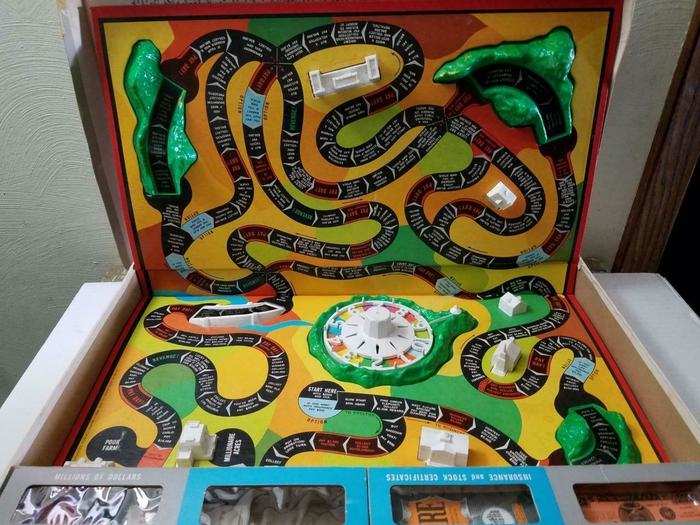 The Game of Life started as a checkerboard in 1860, invented by Milton Bradley.