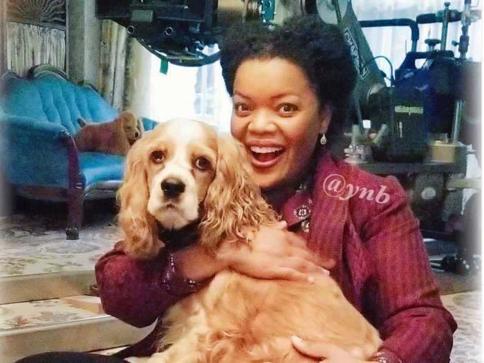 Yvette Nicole Brown adopted one of the dogs from the set of the live-action "Lady and the Tramp."