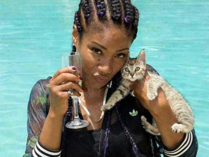 Tiffany Haddish adopted a kitten from the set of "Keanu."