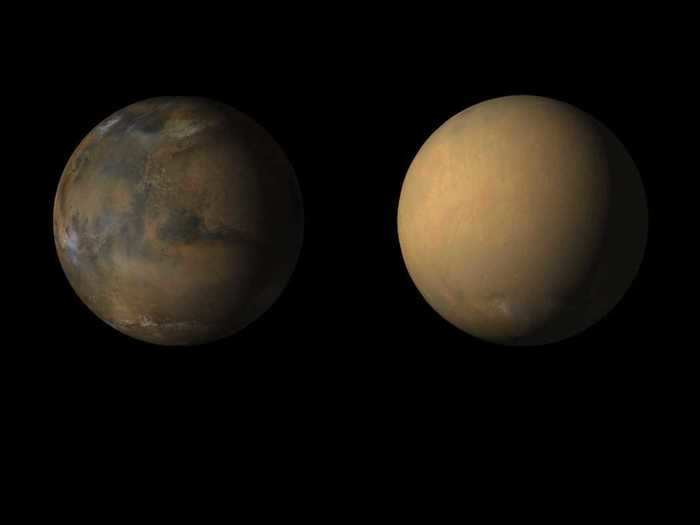 A giant, once-in-a-decade dust storm swept over Mars in the summer of 2018. The dust clouded the solar panels of NASA