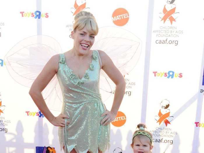 Busy Philipps and her daughter Birdie wore matching Tinker Bell costumes in 2010.