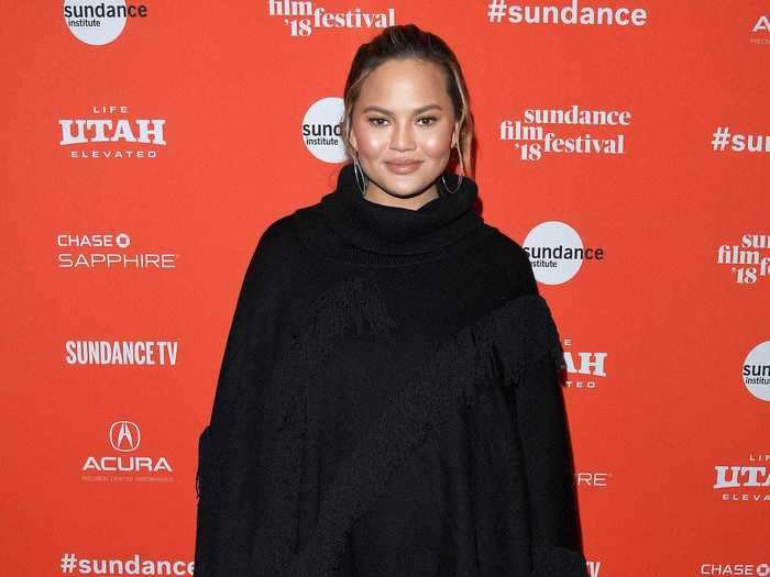 The model embraced casual maternity fashion a few days later at the 2018 Sundance Film Festival.