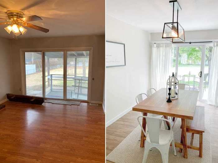 The couple used neutral colors on the walls, ceilings, and floors.