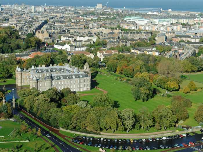 The Palace of Holyroodhouse in Edinburgh, Scotland