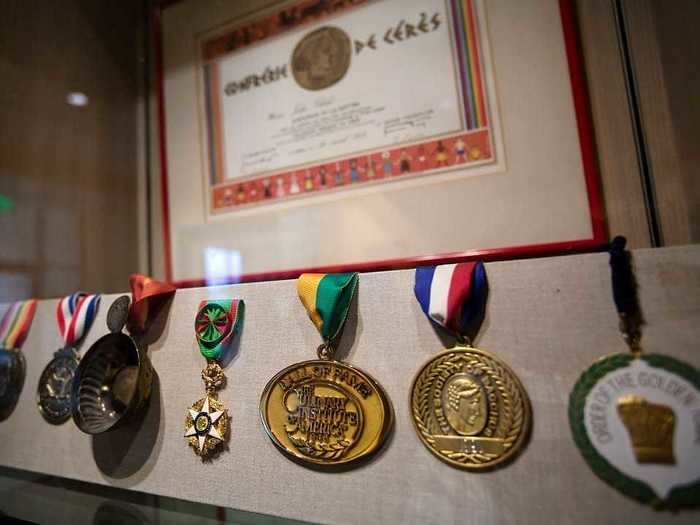 President George W. Bush presented Julia Child with the Presidential Medal of Freedom in 2003.