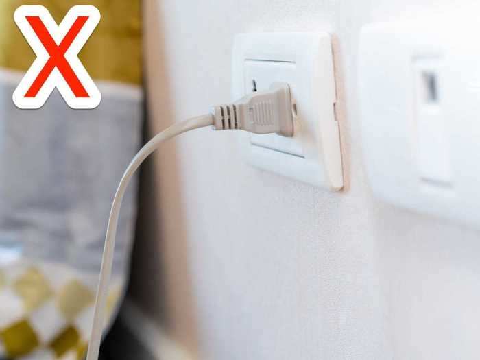 Find a way to hide unsightly cords and cables.