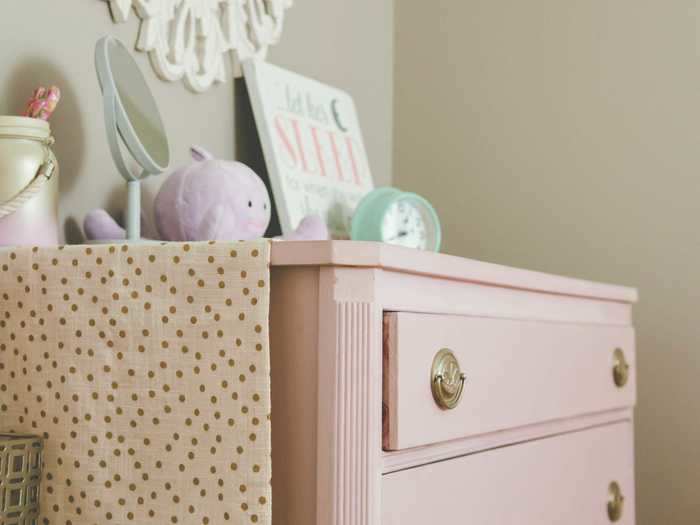 Restyle the tops of your dressers, shelves, and nightstands.