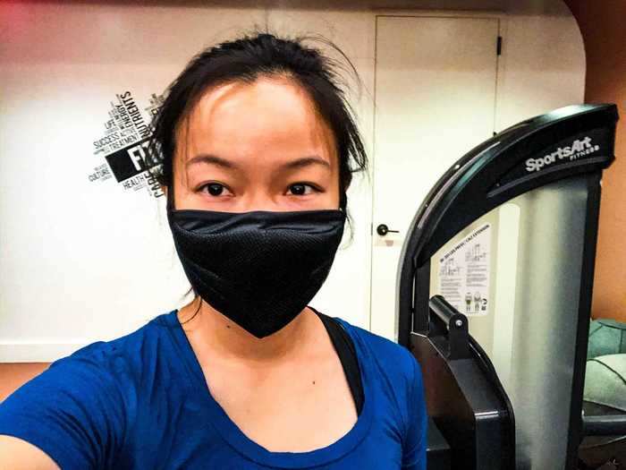 At the gym, I decided to put the Sportsmask through a series of largely impromptu stress tests.