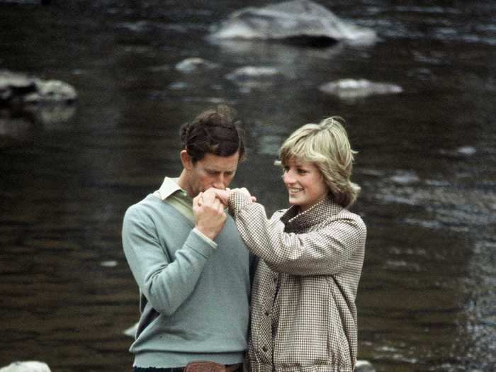 The Prince of Wales and Diana broke protocol to show PDA in this adorable photo from their visit.