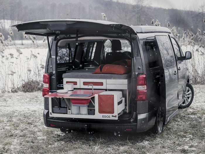 The Hiker, which is the mid-sized version of the Nestbox, can fit inside of vehicles like the Ford Tourneo Connect and Toyota Proace L2 for up to $4,230.