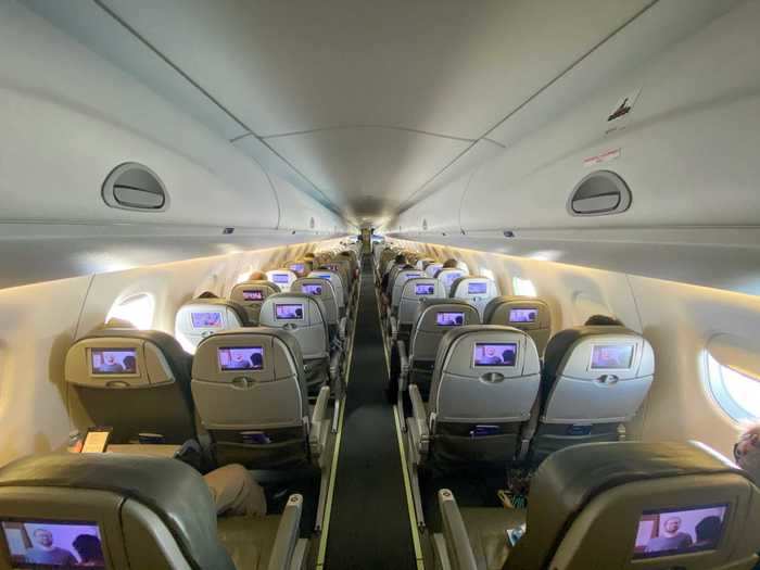 JetBlue is scheduled to block aisle seats on its E190 aircraft...