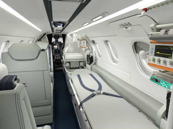 Embraer worked with engineering firm umlaut to design the cabin that could house medical technology from Aerolite.