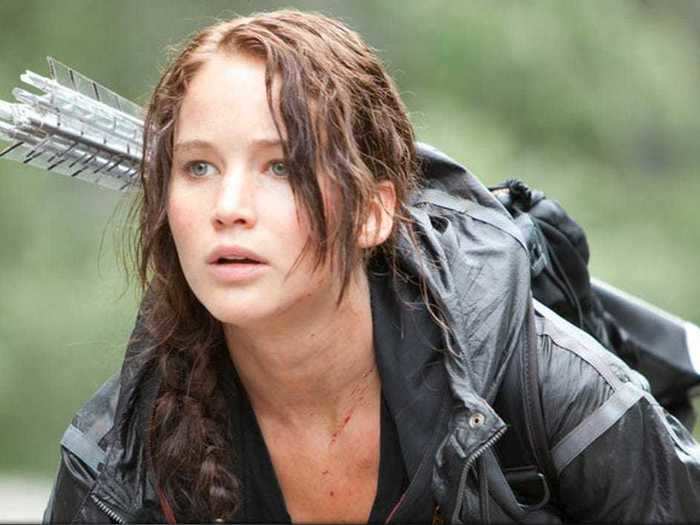 In "The Hunger Games" (2012), Lawrence brings Katniss to life on the big screen for the first time.