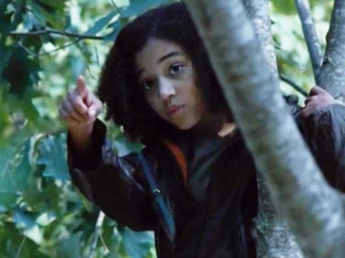 Amandla Stenberg starred as a young tribute named Rue.