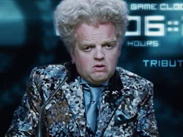 Hunger Games announcer Claudius Templesmith was played by Toby Jones.