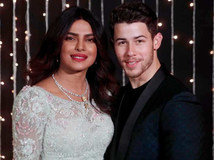 Following two elaborate wedding ceremonies in India in December 2018, Nick and Chopra wore elegant outfits to their many receptions.