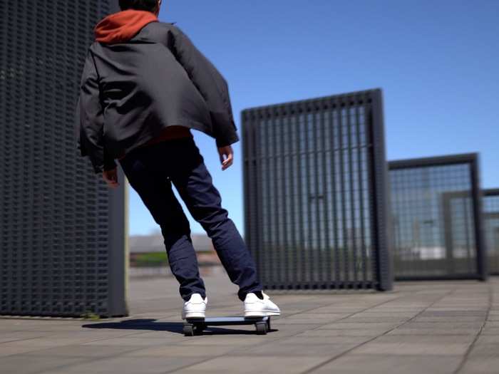 The Walkcar consists of a square-shaped surface for standing and four small wheels. The Japanese carmaker has made use of aerospace-grade carbon fibre, aluminium, and independent suspension to make it a durable transporter.