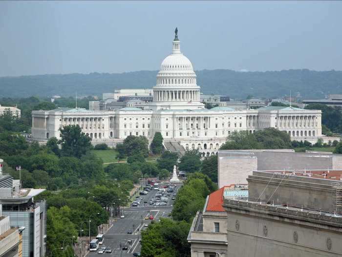 Spanning 4 acres, the Capitol remains an iconic part of the Washington, DC, skyline.