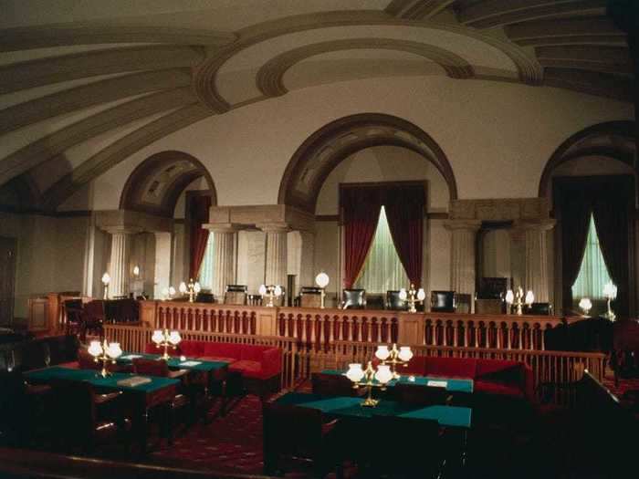 The Supreme Court also moved to their own building in 1935, and the Old Supreme Court Chamber was restored in 1975.