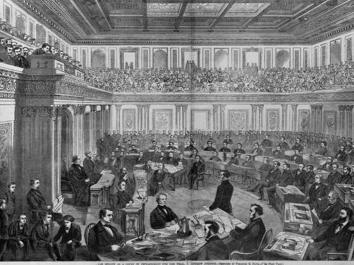 The Senate chamber was built in 1859, also as part of Walter