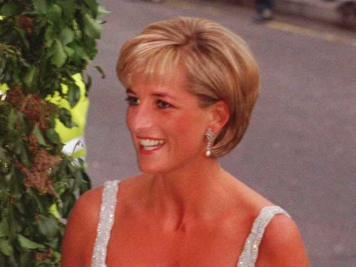 Princess Diana wore the aquamarine ring in 1997 to an auction of her own clothes.