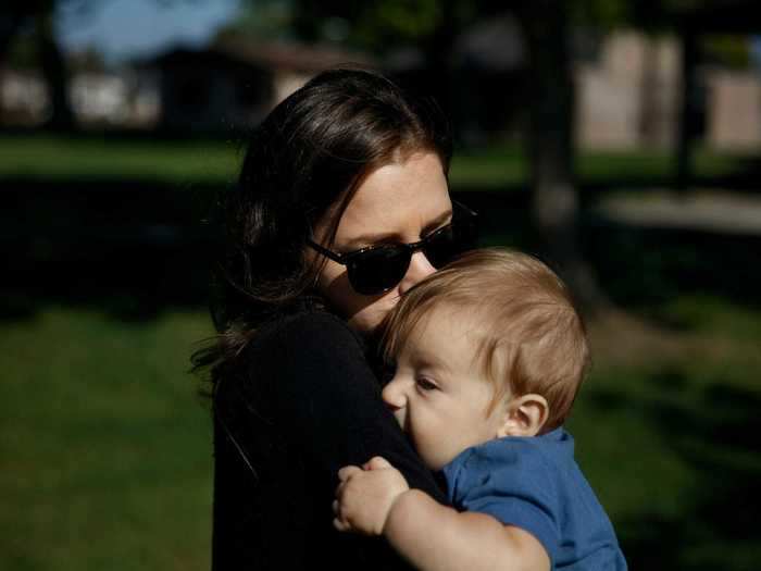 Younkin juggles the decisions she has to make as a mom with the pandemic, like whether its safe for her to breastfeed.