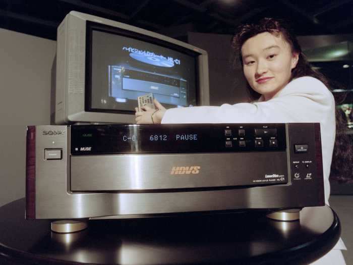 In 1996, the DVD player entered the market as a challenger to both the VHS tape and LaserDisc for home media.