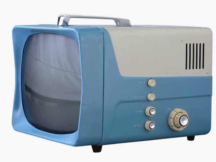 In 1960, the portable television was put on the market. It allowed viewers to watch television anywhere.