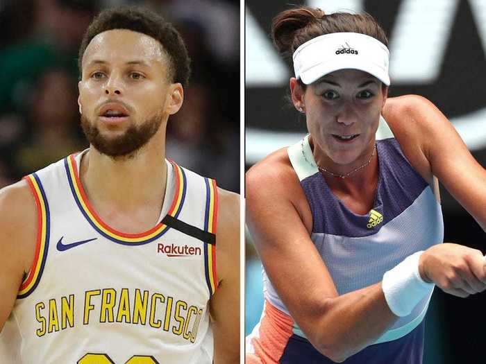 6. Stephen Curry and Garbiñe Muguruza — $67.8 million difference in total earnings