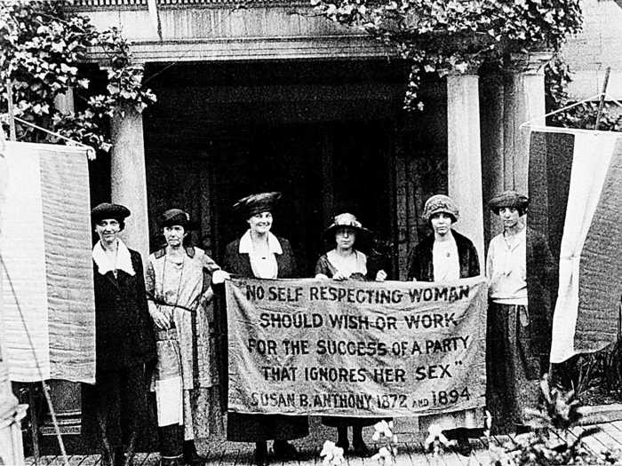 Women attended the GOP Convention in 1920 to rally support for the 19th Amendment granting them the right to vote.