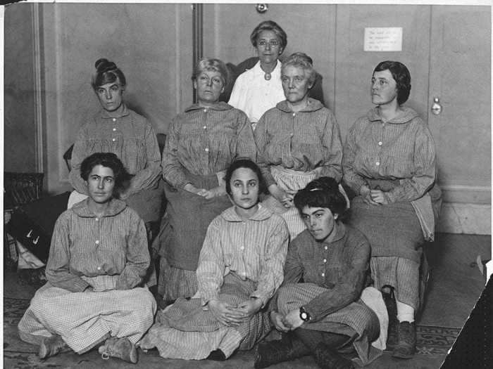 After they were released from prison, the suffragists went on speaking tours while wearing their prison uniforms to share their experiences.