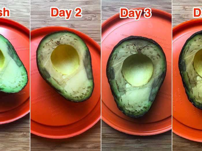 Unsurprisingly, I think that leaving the avocado uncovered and cut-side up is the worst way to store the fruit unless you eat it within 24 hours.