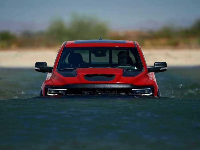 It can also ford up to 32 inches of water ...