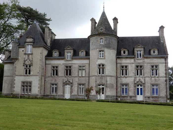 The west wing of this French castle is available for rent.