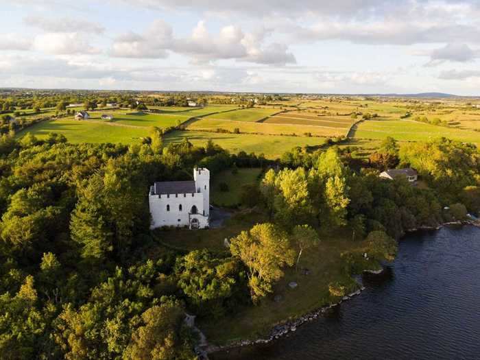 You can rent a 13th-century castle located on a lake in Ireland.