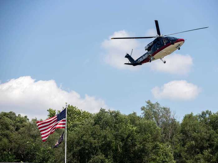 The helicopter would also join the trail, at times, and brought Trump to the Republican National Convention in Cleveland in 2016.