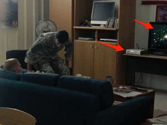 In "The Hurt Locker," one character is playing a console and game that wouldn