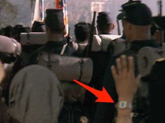 One of the people in "Glory" (1989) had a digital watch on.