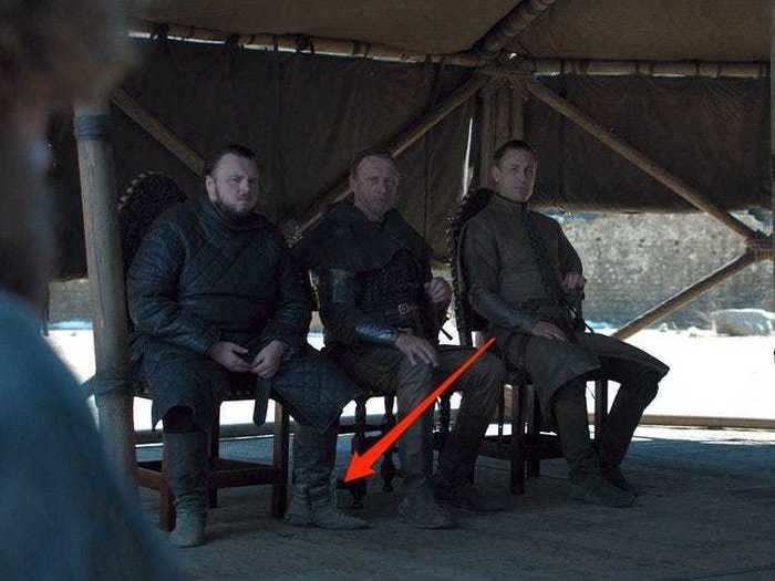 "Game of Thrones" had another gaffe in its series finale, when two plastic water bottles were spotted.