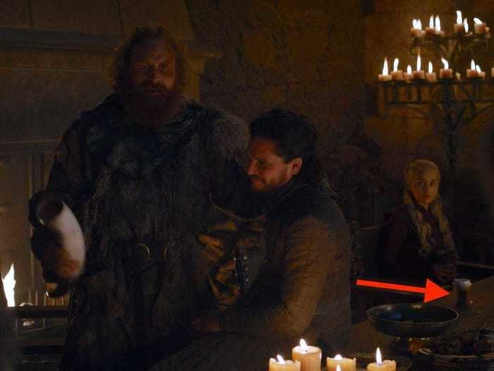 Who can forget the coffee cup left on one of the final episodes of "Game of Thrones"?