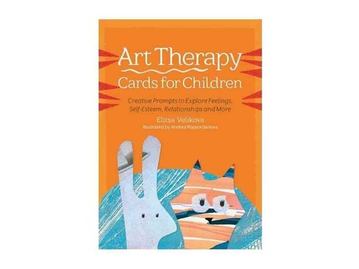 Therapeutic cards with simple drawing prompts