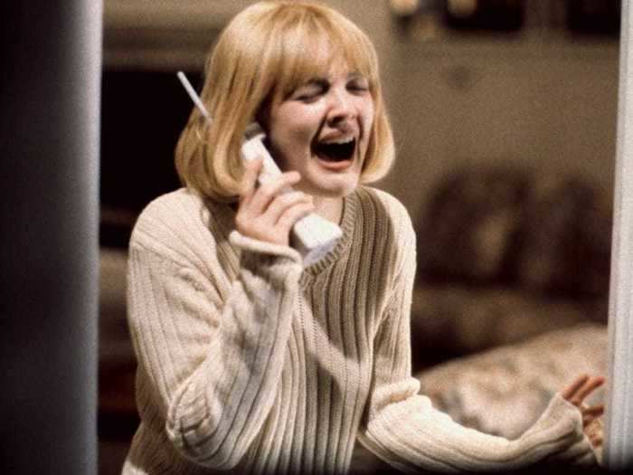 Drew Barrymore had a small but memorable role as murdered teen Casey in "Scream."