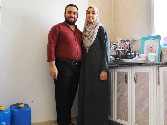 Ghada and his wife live in Khan Yunis in the Palestinian Territories.