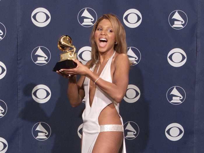 Toni Braxton broke the mold back in 2001 when she wore this white dress to the Grammys.