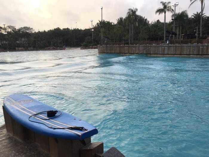 You can learn to surf at Typhoon Lagoon.