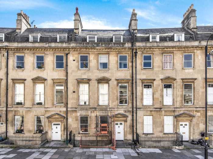 A vacant, crumbling basement in this building in Bath, England, was turned into a $590,000 apartment.