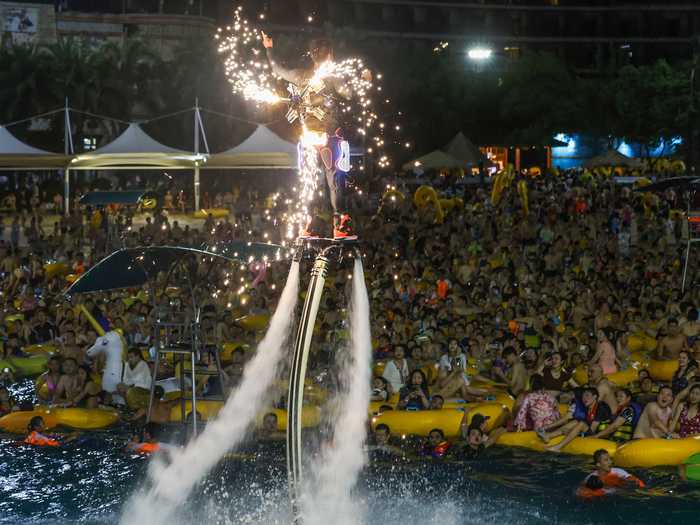 Wuhan Maya Beach Water Park, where the huge viral pool party happened, reopened in late June.