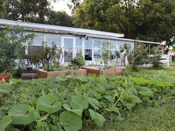 The park also has a community garden and movie nights.