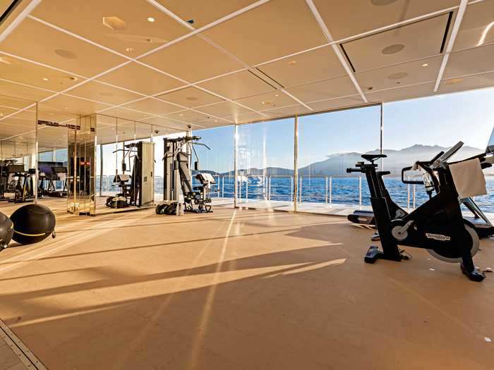 "Luminosity" also has lavish amenities like a gym with window walls.