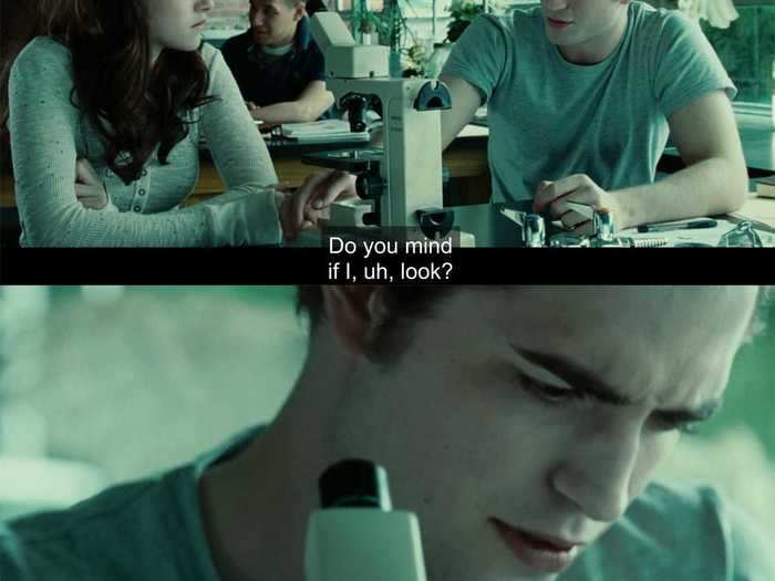 Edward appears so awkward during his first real encounter with Bella because he